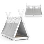 Lit enfant Tipi 34480 Blanc - Bois massif - 160 x 150 x 80 cm