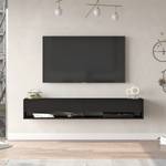 Meuble TV Laitila à 2 portes Noir - Largeur : 180 cm