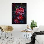 Rote Rosen Leinwandbild Blumen Pflanzen