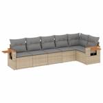 Gartensitzgruppe K6247(6-tlg) Beige - Massivholz - 69 x 62 x 62 cm