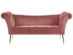 Chaise longue NANTILLY Rose foncé