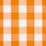 Karierter Ösenvorhang im 2er Pack Orange - 117 x 137 x 137 cm