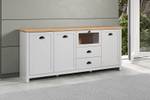 Sideboard Landside 2 Grau - Holz teilmassiv - 41 x 82 x 190 cm