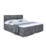 Boxspringbett ARDENI Steingrau - Breite: 140 cm - H3