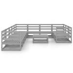 Garten-Lounge-Set (11-teilig) 3009721-1 Grau