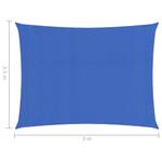 Sonnensegel 3016419-17 Blau - 300 x 250 cm