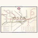 Fototapete Londoner U-Bahn-Karte