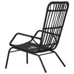 Chaise de jardin 3000785 Noir - Métal - Polyrotin - 54 x 90 x 75 cm