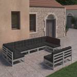 Salon de jardin (lot de 9) 3009755-2 Anthracite - Gris