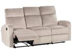 3-Sitzer Sofa VERDAL Beige - Grau - Textil - 180 x 102 x 73 cm