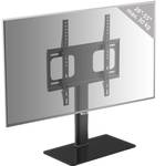 TV Standfuß Fernseh Erhöhung BTTS400 Schwarz - Glas - Metall - 46 x 67 x 24 cm