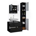 Mobilier de salle de bains Irma Anthracite - Anthracite brillant