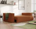 Sofa Bali Orange - Holzwerkstoff - 255 x 59 x 105 cm