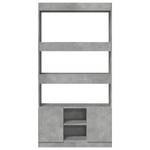 Highboard DE2024 Grau - Holzwerkstoff - 33 x 180 x 92 cm