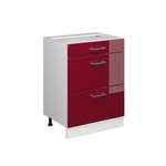 Unterschrank R-Line Hochglanz Bordeaux