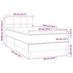 Boxspringbett 3017290-9 Hellgrau