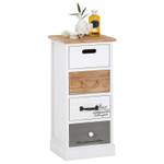 Chiffonnier SALVA Blanc - Bois massif - 29 x 63 x 27 cm