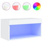 TV-Schrank mit LED-Leuchten D822 Weiß