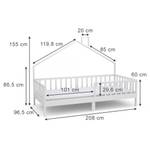 Hausbett Justus 208 x 155 x 96 cm