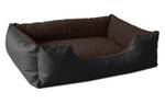 Lit pour chien, coussin LUPI Noir - Marron - 85 x 23 x 100 cm