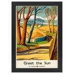 Bilderrahmen Poster 1939 Greet The Sun Schwarz