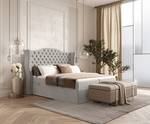 Boxspringbett Royal Beige - Breite: 200 cm