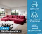 Ecksofa Calvani U Monolith 59 Rot