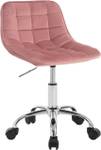 Sitzhocker Andre Pink - Metall - Textil - 43 x 68 x 50 cm