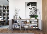 Sideboard APOLLO Graphit - Eiche Wotan Dekor