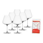 Burgunder + Tuch Definition 6er Set Glas - 13 x 24 x 13 cm