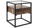 Beistelltisch MAUK Schwarz - Braun - Holzwerkstoff - 43 x 54 x 43 cm