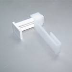 Ganci da finestra (in set 2) Bianco - Materiale sintetico - Altezza: 7 cm
