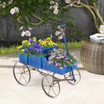 Pflanzwagen SF5884 Blau - Holzwerkstoff - 34 x 60 x 62 cm