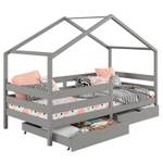 Lit cabane ENA 90x200 cm Gris