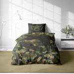 Kinder Bettwäsche Camouflage 135x200 cm Grün - Textil - 135 x 3 x 200 cm