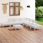 Garten-Lounge-Set (8-teilig) 3010505 Weiß