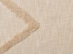 Couverture JAUNPUR Beige - Blanc - Fibres naturelles - 130 x 1 x 180 cm