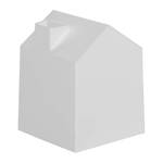 Boîte à mouchoirs Maisonnette Blanc Matière plastique - 13 x 17 x 13 cm