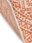 Outdoor Teppich rund Cleo 8 Orange - Textil - 120 x 1 x 120 cm