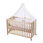 Lit pour enfant Room Bed Porte Bonheur Hêtre partiellement massif Jaune Blanc