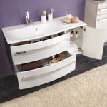 Salle de bain Halifax Pin couleur anthracite / Blanc brillant