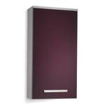 Armoire suspendue Hamilton Argenté / Aubergine brillant