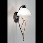 Muurlamp Amabile Goud - Wit - Glas - Metaal - 18 x 43 x 25 cm