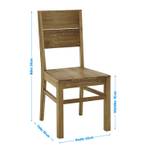 Stoelen Tomano (2-delige set) massief eikenhout