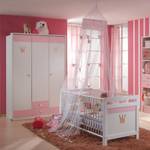 Babybed Liss wit/roze