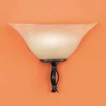 Wandlamp Colonial Beige - Glas - 24 x 13 cm