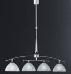 Hanglamp Prestige 4 lichtbronnen - mat nikkel/chroom