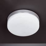 Plafondlamp Torta Wit - Glas - Hoogte: 6 cm