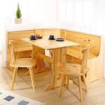 Set con panca angolare Tirol Beige - Legno massello - Legno/Effetto - 172 x 87 x 132 cm