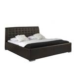 Gestoffeerd bed Isa Comfort kunstleer - Bruin - 200 x 200cm